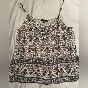 American Eagle boho floral peplum top size medium